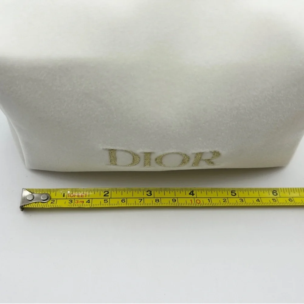 Dior Beauty White Velvet Cosmetic PouchLimited Edition w/Original Box